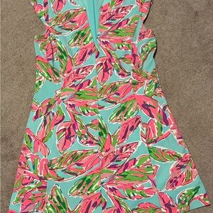 Lilly Pulitzer Briella Fit and Flare Dress In the Vias Size XL